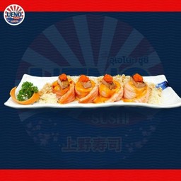 Salmon Foie Gras Volcano Rolls