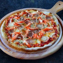 พิซซ่าเบค่อนแฮมปูอัด🛵