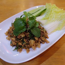 ลาบเห็ดกรอบ