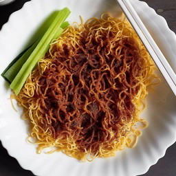 S1 บะหมี่ไข่กุ้ง Roasted Shrimp roe noodles
