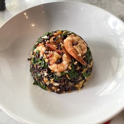 ข้าวผัดกุ้งไรซ์เบอร์รี่เคล(Riceberry Frice Rice Prawn)