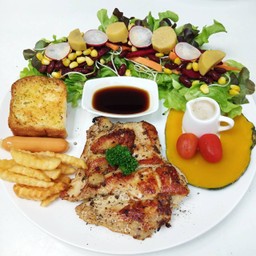 สเต็กไก่พริกไทยดํา
