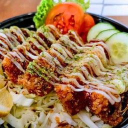 หมูทอดทงคัตสึ(แบบไม่มีข้าวญี่ปุ่น)