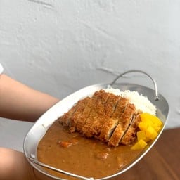 ข้าวแกงกระหรี่ ไก่ทอด