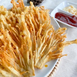 เห็ดเข็มทองทอดกรอบ