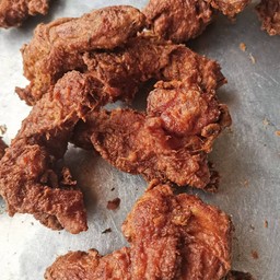 คอไก่ทอด