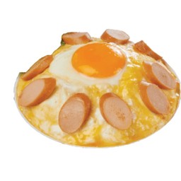 ข้าวไข่ข้นลาวา ไส้กรอก