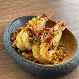 กุ้งลายเสือผัดพริกเกลือ