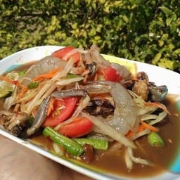 ตำปูปลาร้ากุ้งสด