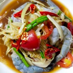 ตำกุ้งสด