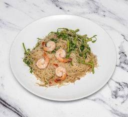 หมี่กระเฉดกุ้ง