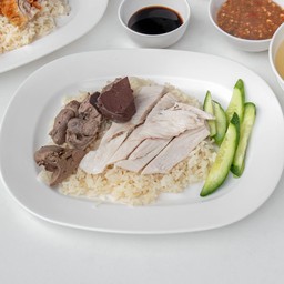 ข้าวมันไก่ไม่หนัง+เครื่องใน