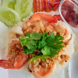 ข้าวทะเลทอดกระเทียม