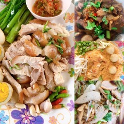 🐷ร้านยายโสดสาย4🐷 ขาหมู หมูกรอบ 🍛!! อาหารตามสั่ง