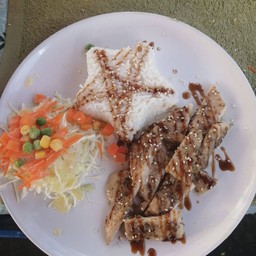 ข้าวหน้าไก่เทริยากิ+สลัด