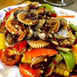 ตำข้าวโพดหอยแครง