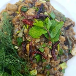 ซุปมะเขือใส่เห็ด