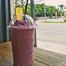 บลูเบอร์รี่นมสดปั่น