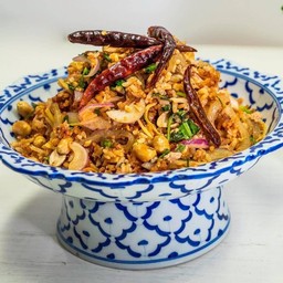 ข้าวทอดแหนมหมู