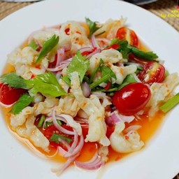 ยำขาไก่ผักรวมแซ่บซี๊ด