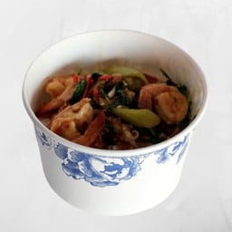 ข้าวกระเพรากุ้ง