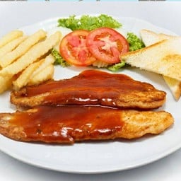 สเต๊กปลาดอรี่ย่าง