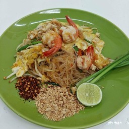 วุ้นเส้นผัดไทกุ้งสด