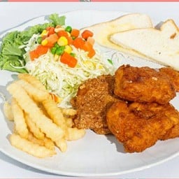 สเต๊กไก่ทอดสไปซี่