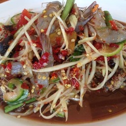 ตำกุ้งสด ปลาร้า