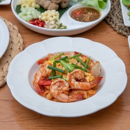 มักกะโรนีซอสกุ้ง