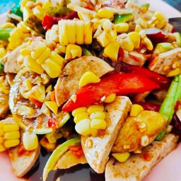 ตำข้าวโพดหมูยอ