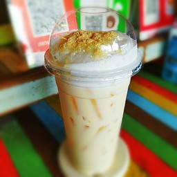 นมสดไวท์มอลต์เย็น