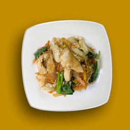 ผัดวุ้นเส้นไก่