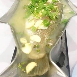 ปลากระพงนึ่งมะนาว