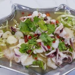 หมึกไข่นึ่งมะนาว