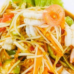 ส้มตำกุ้งสุก