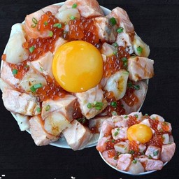 ดับเบิ้ลฮิตอาบูริด้ง+ไข่ดองญี่ปุ่น