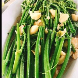 ผัดยอดมะระไฟแดง