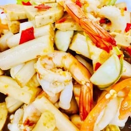 ตำไหลบัวกุ้งสุก