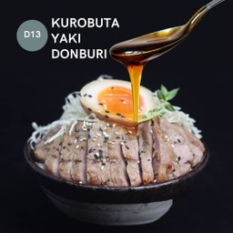 D13 ข้าวหน้าคุโรบุตะซอสเทอริยากิ Kurobuta Teriyaki Don