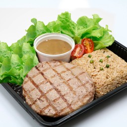 Ground Chicken with Black Pepper Rice