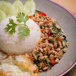 ข้าวกะเพราหมูสับ
