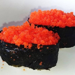 ข้าวปั้นหน้าไข่กุ้ง (1ชิ้น)