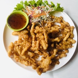 เห็ดรวมทอดงชุบแป้งทอด