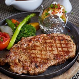 สเต็กเนื้อติดมัน