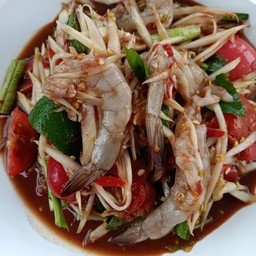 ตำปูปลาร้ากุ้งสด