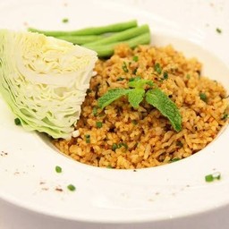 ข้าวผัดลาบ  หมู ไก่