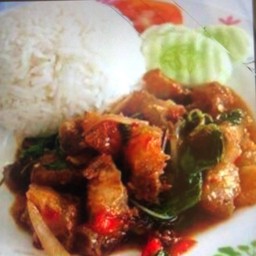 ข้าวกระเพราหมูกรอบ
