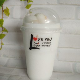 มะพร้าวปั่นนมสด