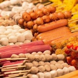 ลูกชิ้นย่างรวมทุกชนิด20ไม้